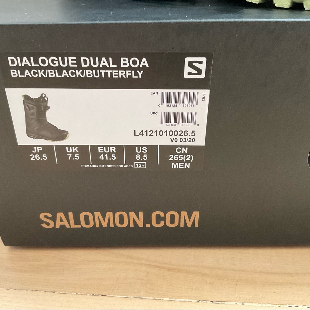 2020-21 Salomon Dialogue Dual boa Size 8.5